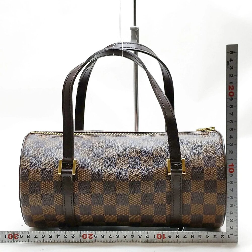 Authentic Louis Vuitton Papillon 26 Damier Ebene Barrel Shoulder Bag - Picture 3 of 16
